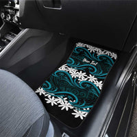 Personalised Cook Islands Penrhyn Atoll Car Mats Tiare Maori Polynesian Waves Tattoo LT14 - Polynesian Pride