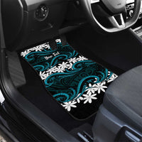 Personalised Cook Islands Penrhyn Atoll Car Mats Tiare Maori Polynesian Waves Tattoo LT14 - Polynesian Pride