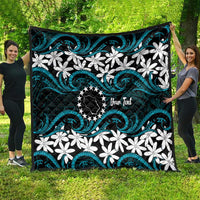 Personalised Cook Islands Penrhyn Atoll Quilt Tiare Maori Polynesian Waves Tattoo LT14 - Polynesian Pride
