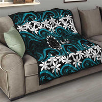 Personalised Cook Islands Penrhyn Atoll Quilt Tiare Maori Polynesian Waves Tattoo LT14 - Polynesian Pride