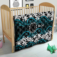 Personalised Cook Islands Penrhyn Atoll Quilt Tiare Maori Polynesian Waves Tattoo LT14 - Polynesian Pride