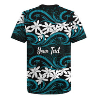 Personalised Cook Islands Penrhyn Atoll Rugby Jersey Tiare Maori Polynesian Waves Tattoo LT14 - Polynesian Pride