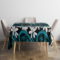 Personalised Cook Islands Penrhyn Atoll Tablecloth Tiare Maori Polynesian Waves Tattoo LT14 - Polynesian Pride