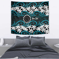 Personalised Cook Islands Penrhyn Atoll Tapestry Tiare Maori Polynesian Waves Tattoo LT14 - Polynesian Pride