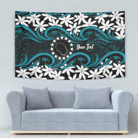 Personalised Cook Islands Penrhyn Atoll Tapestry Tiare Maori Polynesian Waves Tattoo LT14 - Polynesian Pride