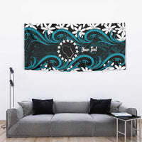Personalised Cook Islands Penrhyn Atoll Tapestry Tiare Maori Polynesian Waves Tattoo LT14 - Polynesian Pride