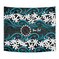 Personalised Cook Islands Penrhyn Atoll Tapestry Tiare Maori Polynesian Waves Tattoo LT14 - Polynesian Pride