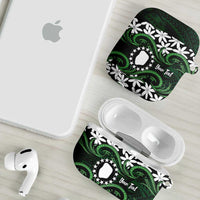 Personalised Cook Islands Mitiaro AirPods Case Tiare Maori Polynesian Waves Tattoo LT14 - Polynesian Pride