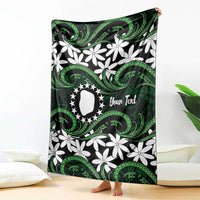 Personalised Cook Islands Mitiaro Blanket Tiare Maori Polynesian Waves Tattoo LT14 - Polynesian Pride