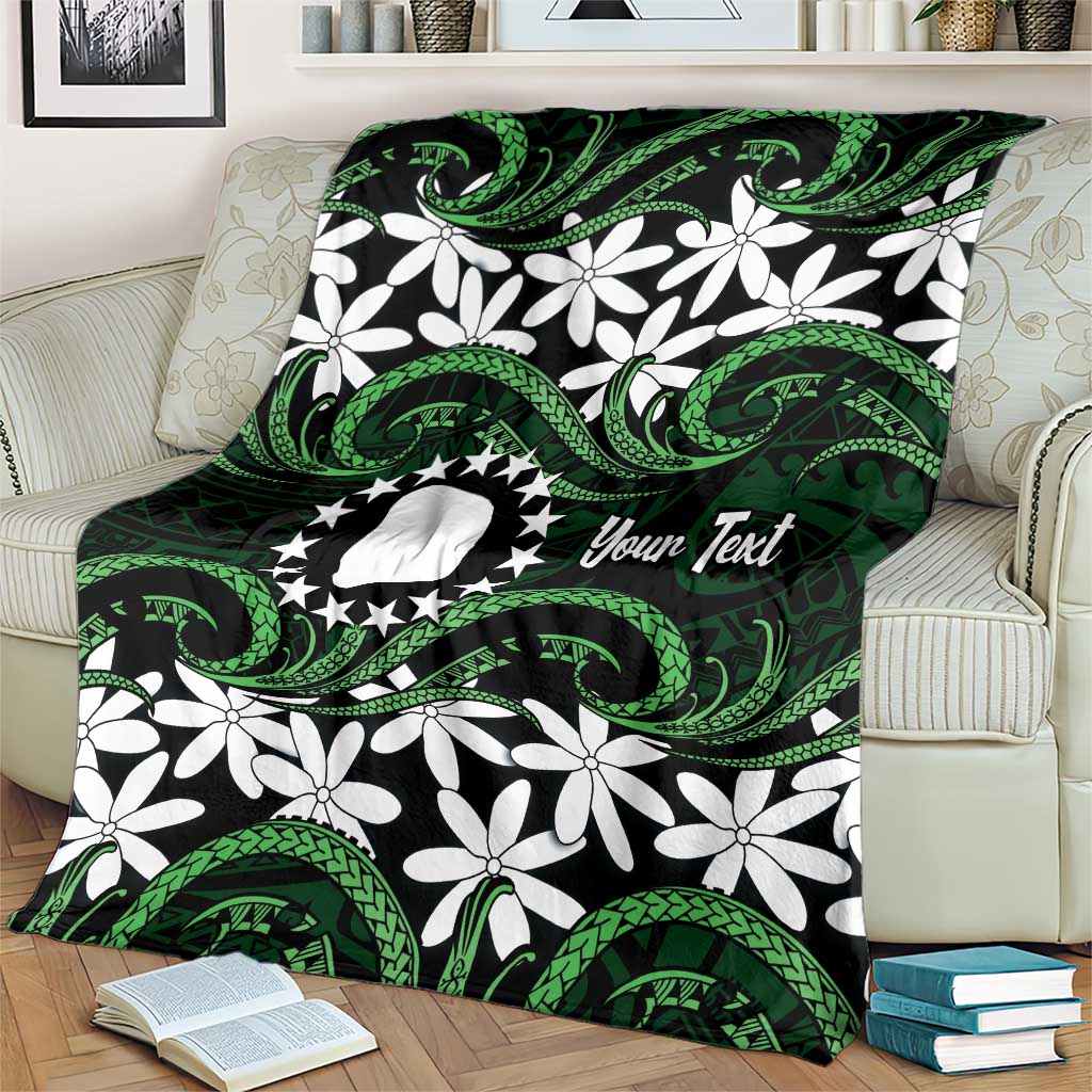 Personalised Cook Islands Mitiaro Blanket Tiare Maori Polynesian Waves Tattoo LT14 - Polynesian Pride