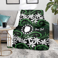 Personalised Cook Islands Mitiaro Blanket Tiare Maori Polynesian Waves Tattoo LT14 - Polynesian Pride
