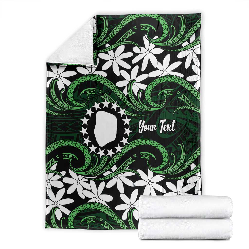 Personalised Cook Islands Mitiaro Blanket Tiare Maori Polynesian Waves Tattoo LT14 - Polynesian Pride