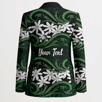 Personalised Cook Islands Mitiaro Blazer Tiare Maori Polynesian Waves Tattoo LT14 - Polynesian Pride