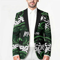 Personalised Cook Islands Mitiaro Blazer Tiare Maori Polynesian Waves Tattoo LT14 - Polynesian Pride
