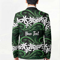 Personalised Cook Islands Mitiaro Blazer Tiare Maori Polynesian Waves Tattoo LT14 - Polynesian Pride