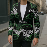 Personalised Cook Islands Mitiaro Blazer Tiare Maori Polynesian Waves Tattoo LT14 - Polynesian Pride