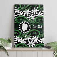 Personalised Cook Islands Mitiaro Canvas Wall Art Tiare Maori Polynesian Waves Tattoo LT14 - Polynesian Pride