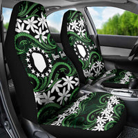Personalised Cook Islands Mitiaro Car Seat Cover Tiare Maori Polynesian Waves Tattoo LT14 - Polynesian Pride