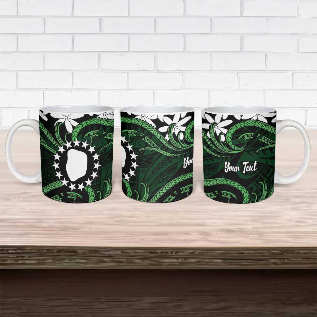 Personalised Cook Islands Mitiaro Ceramic Mug Tiare Maori Polynesian Waves Tattoo LT14 - Polynesian Pride