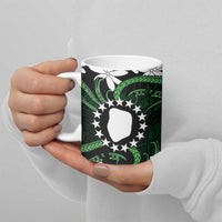 Personalised Cook Islands Mitiaro Ceramic Mug Tiare Maori Polynesian Waves Tattoo LT14 - Polynesian Pride