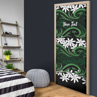 Personalised Cook Islands Mitiaro Door Cover Tiare Maori Polynesian Waves Tattoo LT14 - Polynesian Pride