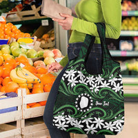 Personalised Cook Islands Mitiaro Grocery Bag Tiare Maori Polynesian Waves Tattoo LT14 - Polynesian Pride
