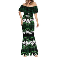 Personalised Cook Islands Mitiaro Mermaid Dress Tiare Maori Polynesian Waves Tattoo LT14 - Polynesian Pride