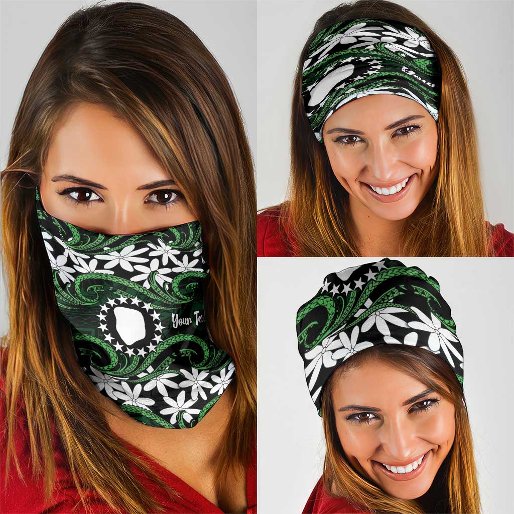 Personalised Cook Islands Mitiaro Neck Gaiter Tiare Maori Polynesian Waves Tattoo LT14 - Polynesian Pride