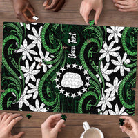 Personalised Cook Islands Mitiaro Puzzle Tiare Maori Polynesian Waves Tattoo LT14 - Polynesian Pride
