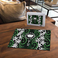 Personalised Cook Islands Mitiaro Puzzle Tiare Maori Polynesian Waves Tattoo LT14 - Polynesian Pride