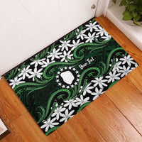 Personalised Cook Islands Mitiaro Rubber Doormat Tiare Maori Polynesian Waves Tattoo LT14 - Polynesian Pride