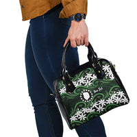 Personalised Cook Islands Mitiaro Shoulder Handbag Tiare Maori Polynesian Waves Tattoo LT14 - Polynesian Pride