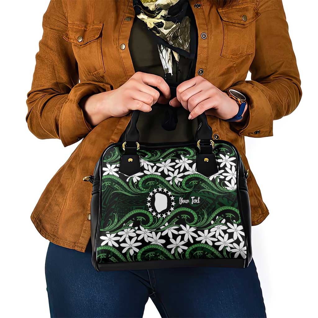 Personalised Cook Islands Mitiaro Shoulder Handbag Tiare Maori Polynesian Waves Tattoo LT14 - Polynesian Pride