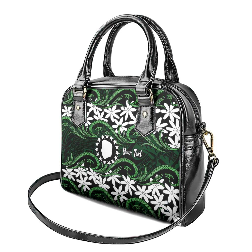 Personalised Cook Islands Mitiaro Shoulder Handbag Tiare Maori Polynesian Waves Tattoo LT14 - Polynesian Pride