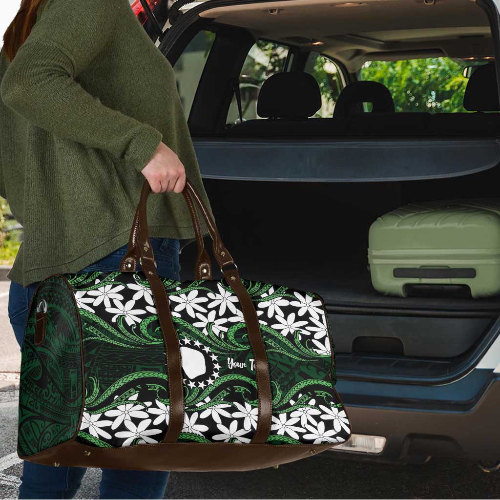 Personalised Cook Islands Mitiaro Travel Bag Tiare Maori Polynesian Waves Tattoo LT14 - Polynesian Pride