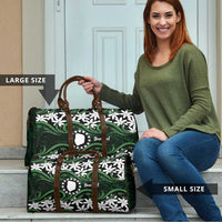 Personalised Cook Islands Mitiaro Travel Bag Tiare Maori Polynesian Waves Tattoo LT14 - Polynesian Pride