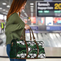 Personalised Cook Islands Mitiaro Travel Bag Tiare Maori Polynesian Waves Tattoo LT14 - Polynesian Pride