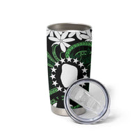 Personalised Cook Islands Mitiaro Tumbler Cup Tiare Maori Polynesian Waves Tattoo LT14 - Polynesian Pride