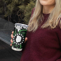 Personalised Cook Islands Mitiaro Tumbler Cup Tiare Maori Polynesian Waves Tattoo LT14 - Polynesian Pride