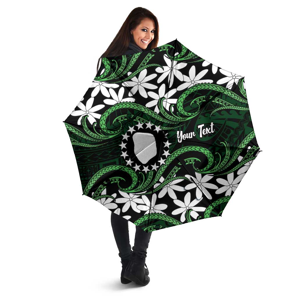 Personalised Cook Islands Mitiaro Umbrella Tiare Maori Polynesian Waves Tattoo LT14 - Polynesian Pride