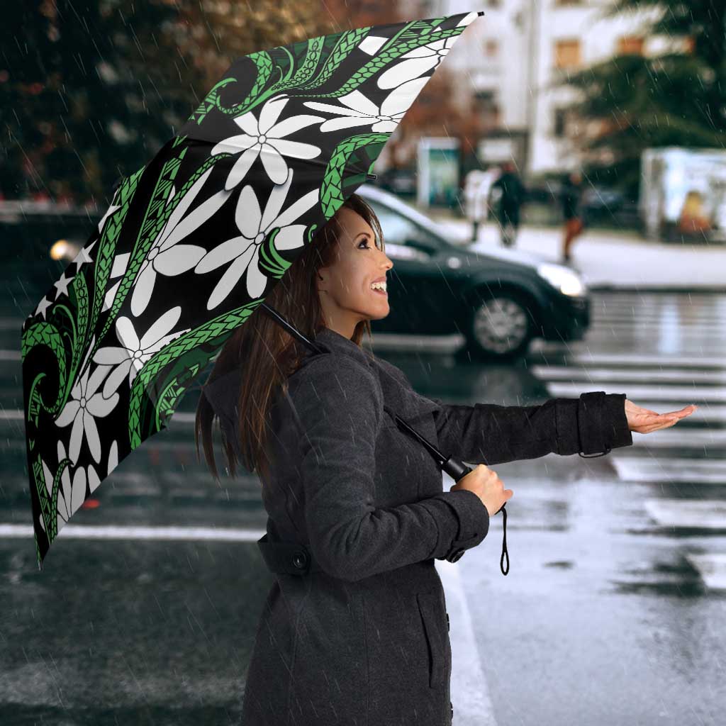 Personalised Cook Islands Mitiaro Umbrella Tiare Maori Polynesian Waves Tattoo LT14 - Polynesian Pride