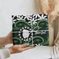 Personalised Cook Islands Mitiaro Wrapping Paper Tiare Maori Polynesian Waves Tattoo LT14 - Polynesian Pride