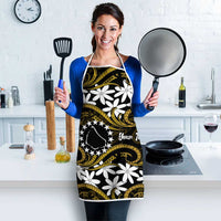 Personalised Cook Islands Manihiki Apron Tiare Maori Polynesian Waves Tattoo LT14 - Polynesian Pride