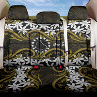 Personalised Cook Islands Manihiki Back Car Seat Cover Tiare Maori Polynesian Waves Tattoo LT14 One Size Gold - Polynesian Pride