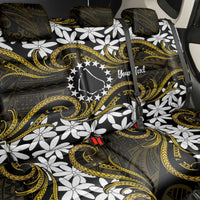 Personalised Cook Islands Manihiki Back Car Seat Cover Tiare Maori Polynesian Waves Tattoo LT14 - Polynesian Pride