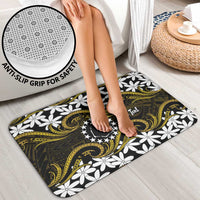 Personalised Cook Islands Manihiki Bathroom Set Tiare Maori Polynesian Waves Tattoo