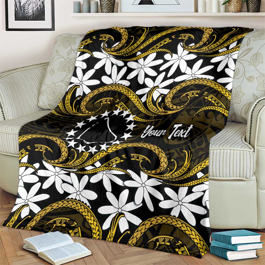 Personalised Cook Islands Manihiki Blanket Tiare Maori Polynesian Waves Tattoo LT14 - Polynesian Pride