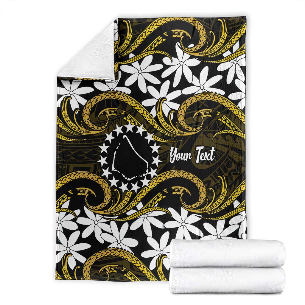 Personalised Cook Islands Manihiki Blanket Tiare Maori Polynesian Waves Tattoo LT14 - Polynesian Pride