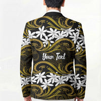 Personalised Cook Islands Manihiki Blazer Tiare Maori Polynesian Waves Tattoo LT14 - Polynesian Pride