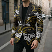 Personalised Cook Islands Manihiki Blazer Tiare Maori Polynesian Waves Tattoo LT14 - Polynesian Pride